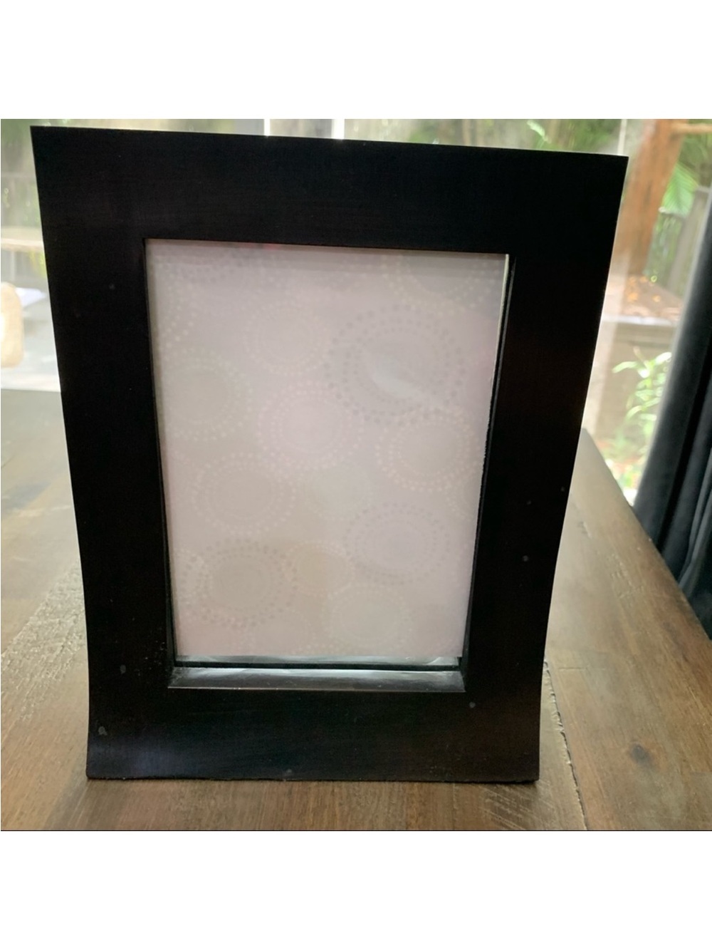 Dark gray heavy freestanding photo frame for size 5x7 photo